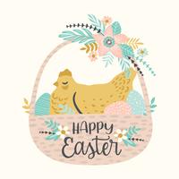 Felices Pascuas. Plantillas vectoriales para tarjetas, carteles, volantes y otros usuarios. vector