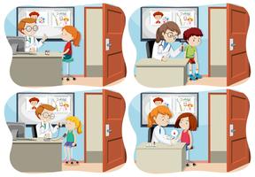 A Set of Children and Medical Care vector