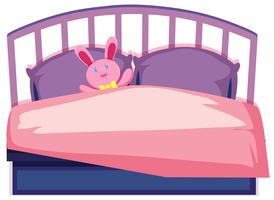 A cute children bed vector