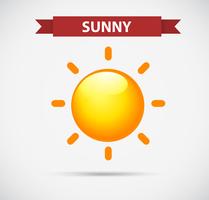 Weather icon design for sunny vector