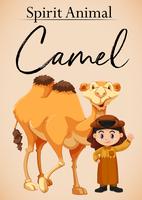 A spirit animal camel vector