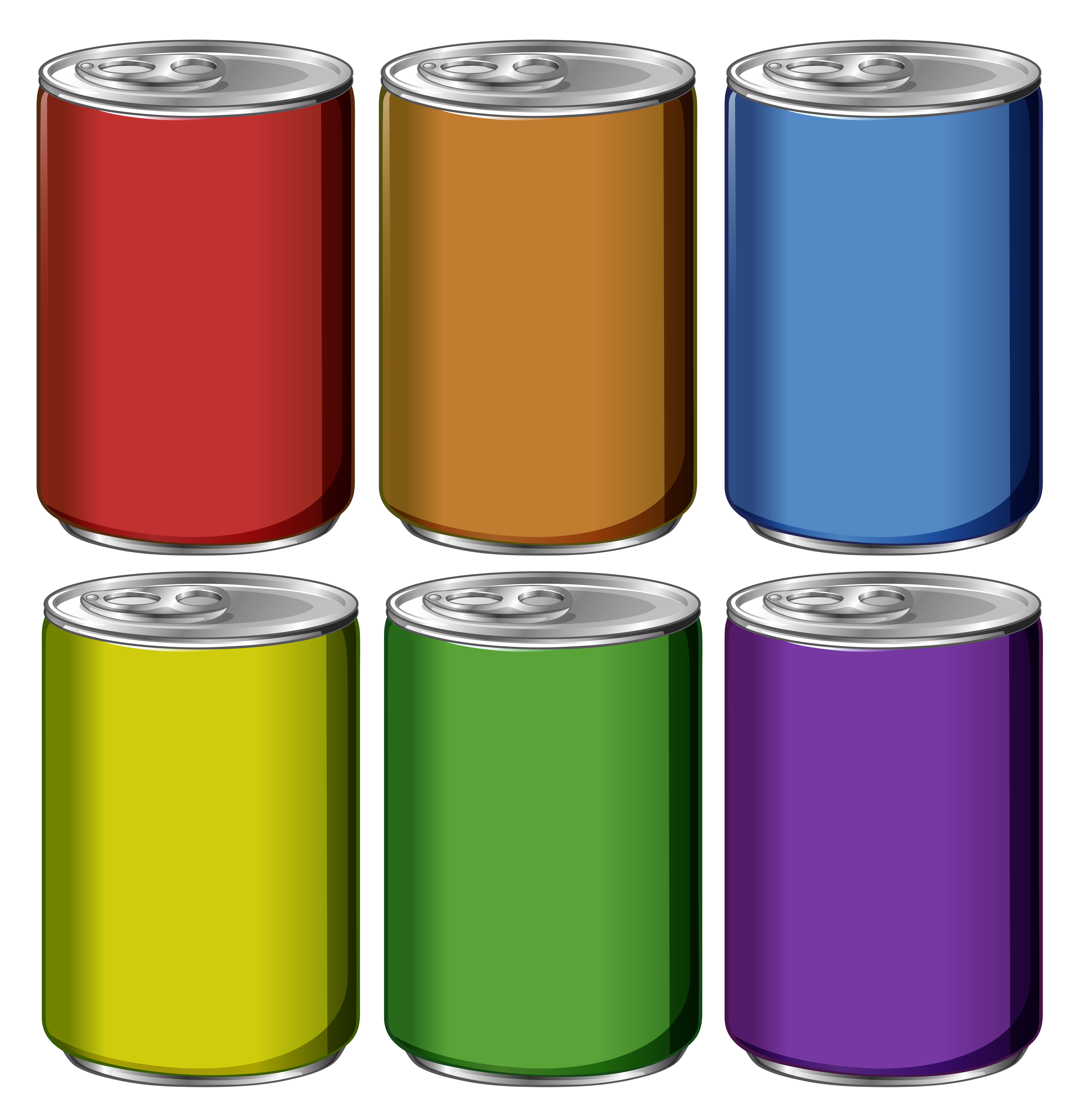 Download Aluminum Cans In Six Colors Download Free Vectors Clipart Graphics Vector Art Yellowimages Mockups