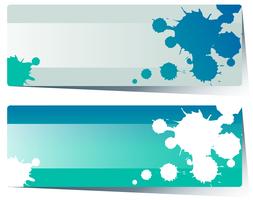 Label design with blue splash vector