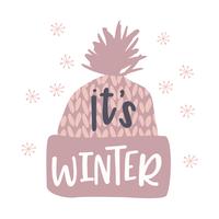 Winter illustration. Vector design for card, poster, flyer, web