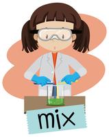 Woman in the Laboratory vector