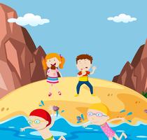 Summer Holiday at the beach vector