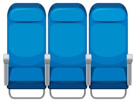 Conjunto de asiento de avión vector