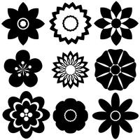 Group of floral templates vector