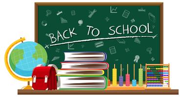 Back to school and learning elements vector