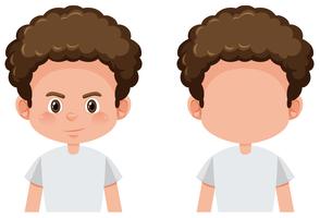 Curly Hair Boy Vector Art Icons and Graphics for Free Download