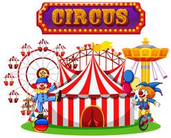 Circus and Clown Performance vector