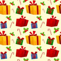 Christmas theme seamless wallpaper vector