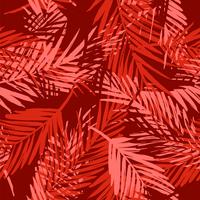 Seamless exotic pattern with tropical plants. vector