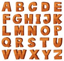 Font design for english alphabets with rock texture vector