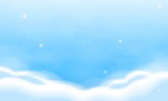 Background template with blue sky vector