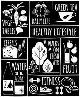 Vector illustration of Healthy lifestyle.