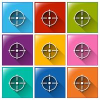 Target icons vector