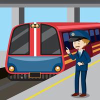 Train conductor and train vector