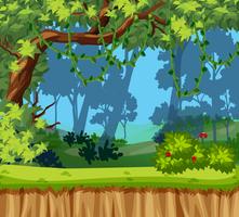 A beautiful jungle landscape vector