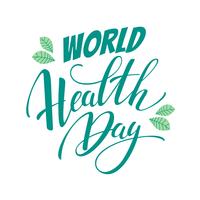 World health day vector illustration.