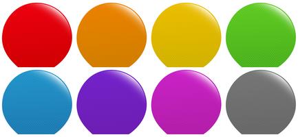 Colorful buttons on white vector