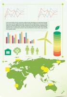 Un infochart que muestra el medio ambiente. vector