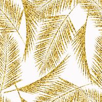 Seamless exotic pattern with palm leaf silhouettes. vector