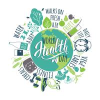 World health day concept. vector