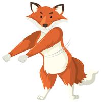 A fox doing floss dance vector