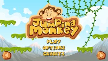 Jumping Monkey Starting Main Template vector
