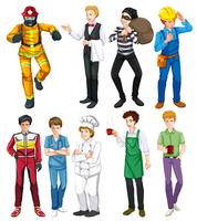 People doing different occupations vector