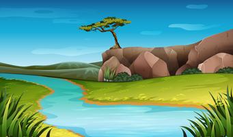 Cartoon Landscape Wallpaper Vector Art, Icons, and Graphics for Free  Download