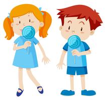 A Boy and a Girl illustration  vector