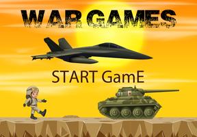 Elemento de juego de Wargame vector