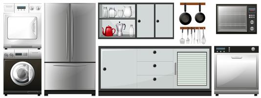 Different appliances use in household vector