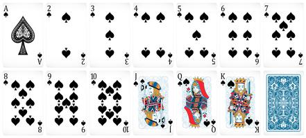 Cartas de poker vector