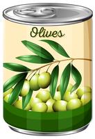 A Can of Olive vector