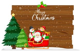 Merry christmas card concept vector