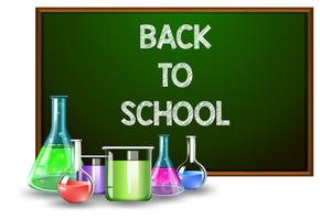 Back to school and lab equipments vector