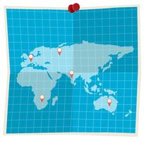 A map on white background vector