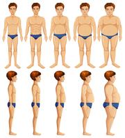 A Set of Man Body Transformation  vector