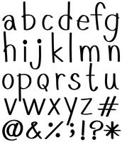 Letras del abecedario vector