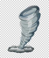 Large tornado isolated graphic vector