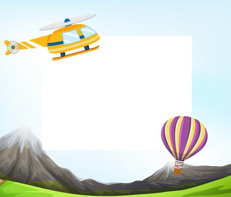 Air transport blank template