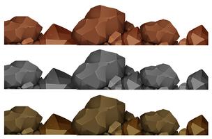 Diseño sin costuras de rocas vector