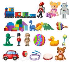 A Set of Childen Toys vector