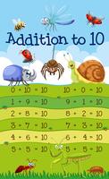 A Math Addition to 10 Lesson vector