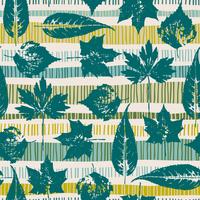 Abstract autumn seamless pattern with leaves. vector