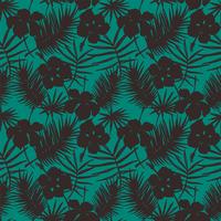 Seamless exotic pattern with tropical plants. vector