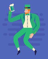 Conjunto de imágenes del día de San Patricio vector